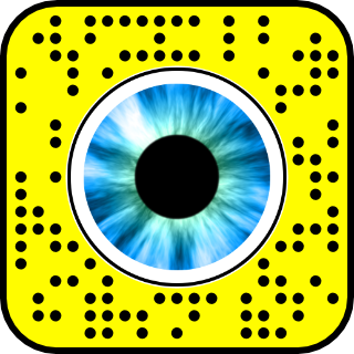 filtre snapchat yeux bleus